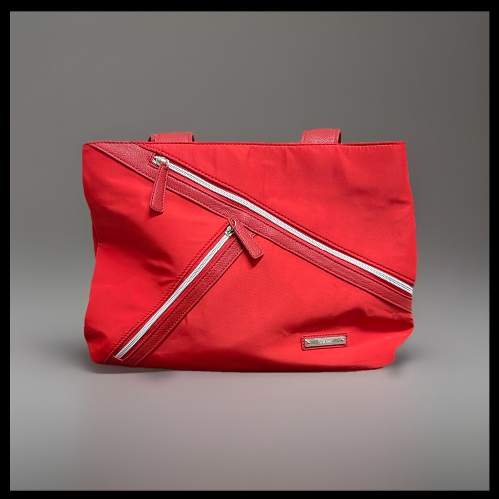 Nine West Fabric/Leather Red Women's Shoulder Bag
